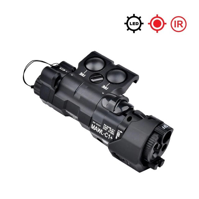 WADSN - MAWL-C1 Lampe, Laser Rouge IR, Noir - Safe Zone Airsoft