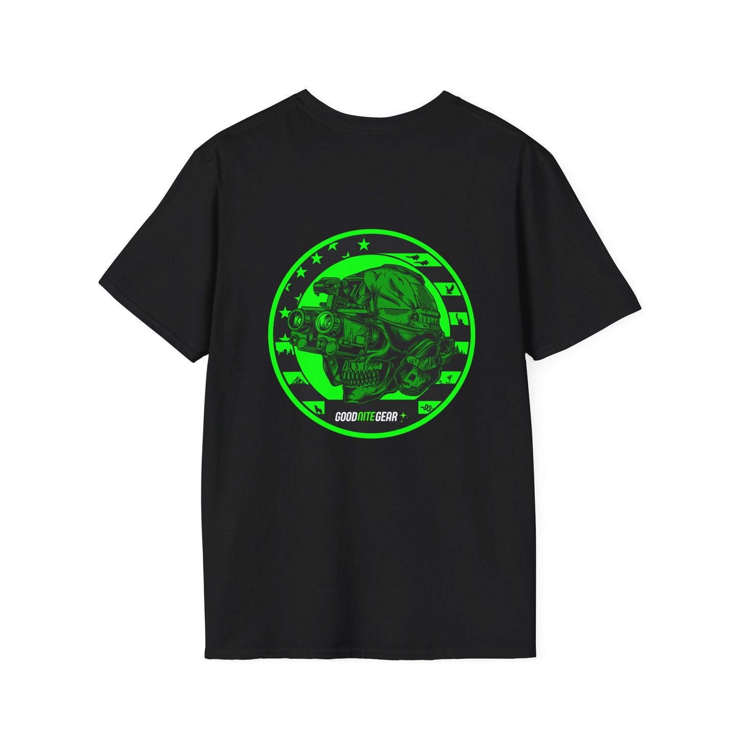 Good Nite Gear Night Vision Bino Skull Softstyle T-Shirt - Good Nite Gear