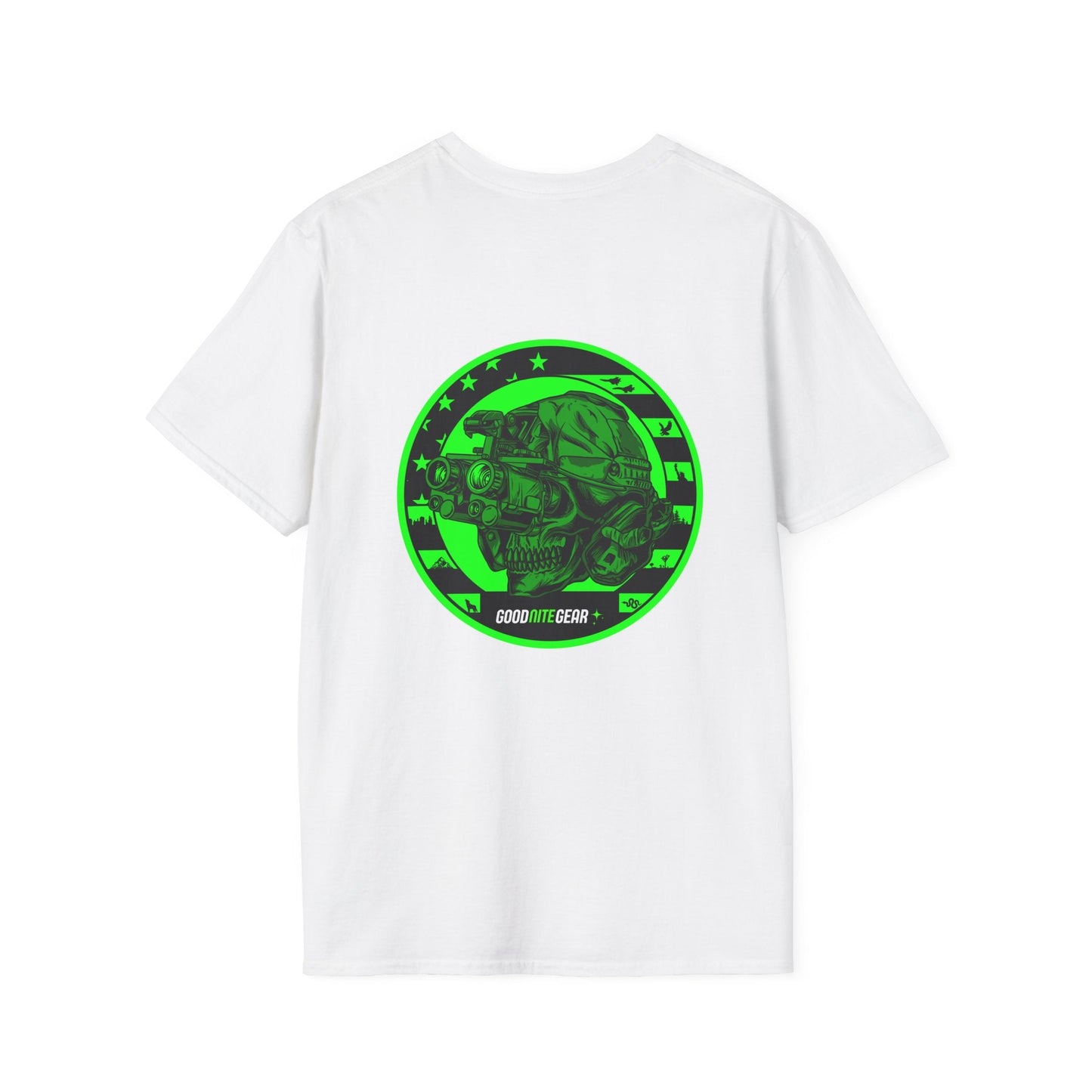Good Nite Gear Night Vision Bino Skull Softstyle T-Shirt - Good Nite Gear