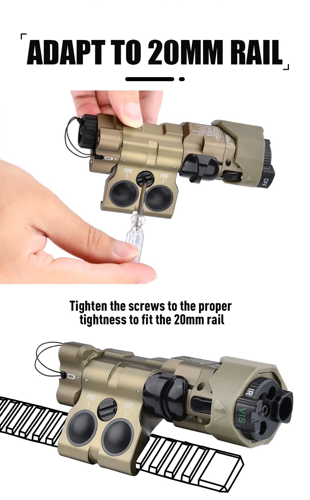 MAWL - C1+ (Green Laser) Aluminum WADSN WD06057 - DE - Good Nite Gear