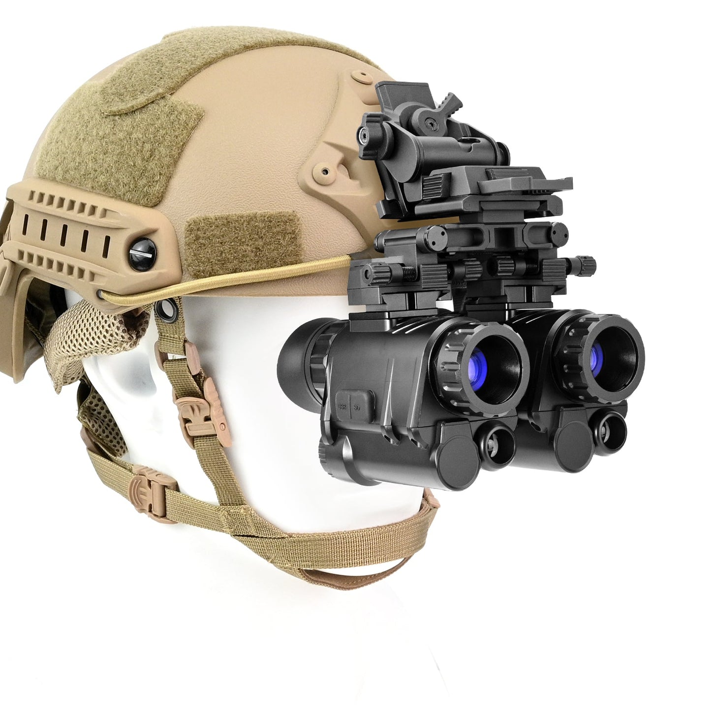 NVG30 Night Vision Binocular Kit with Mount + Dual Unit Bridge - Good Nite Gear