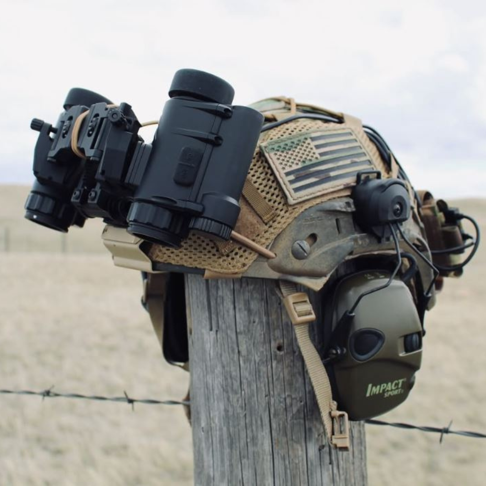 NVG30 Night Vision Binocular Kit with Mount + Dual Unit Bridge