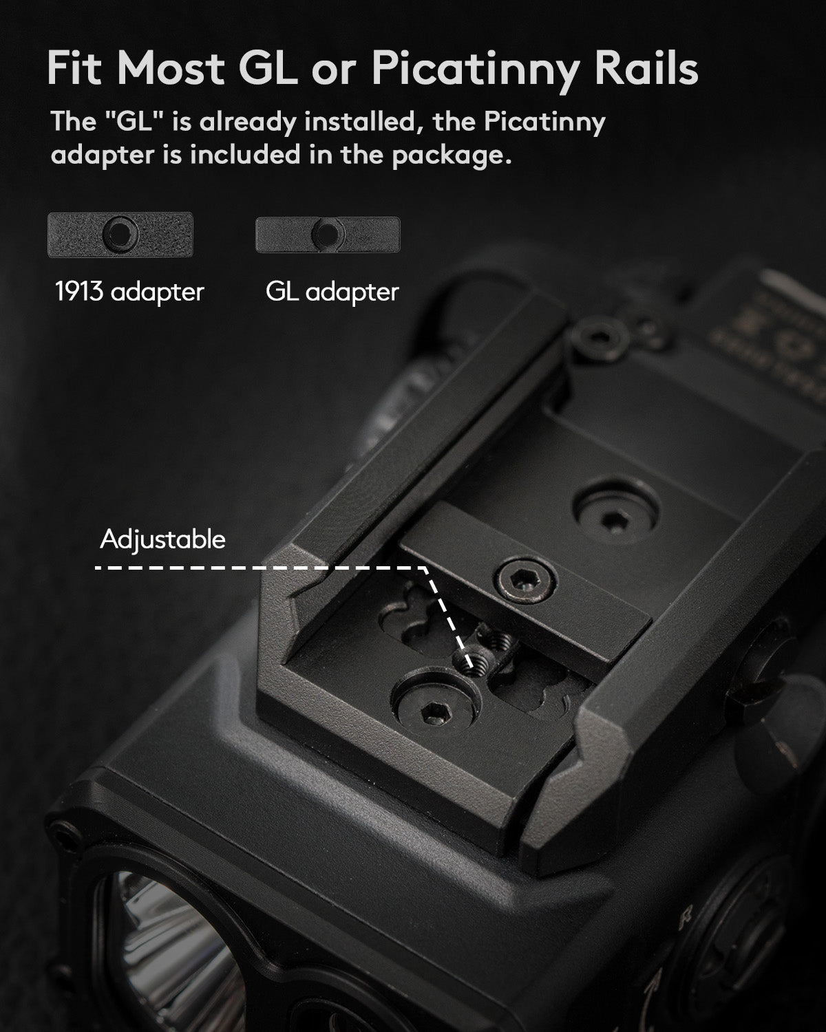 RovyVon GL5 Pro 4 - IN - 1 400 Lumens Rail - mounted Light - Good Nite Gear