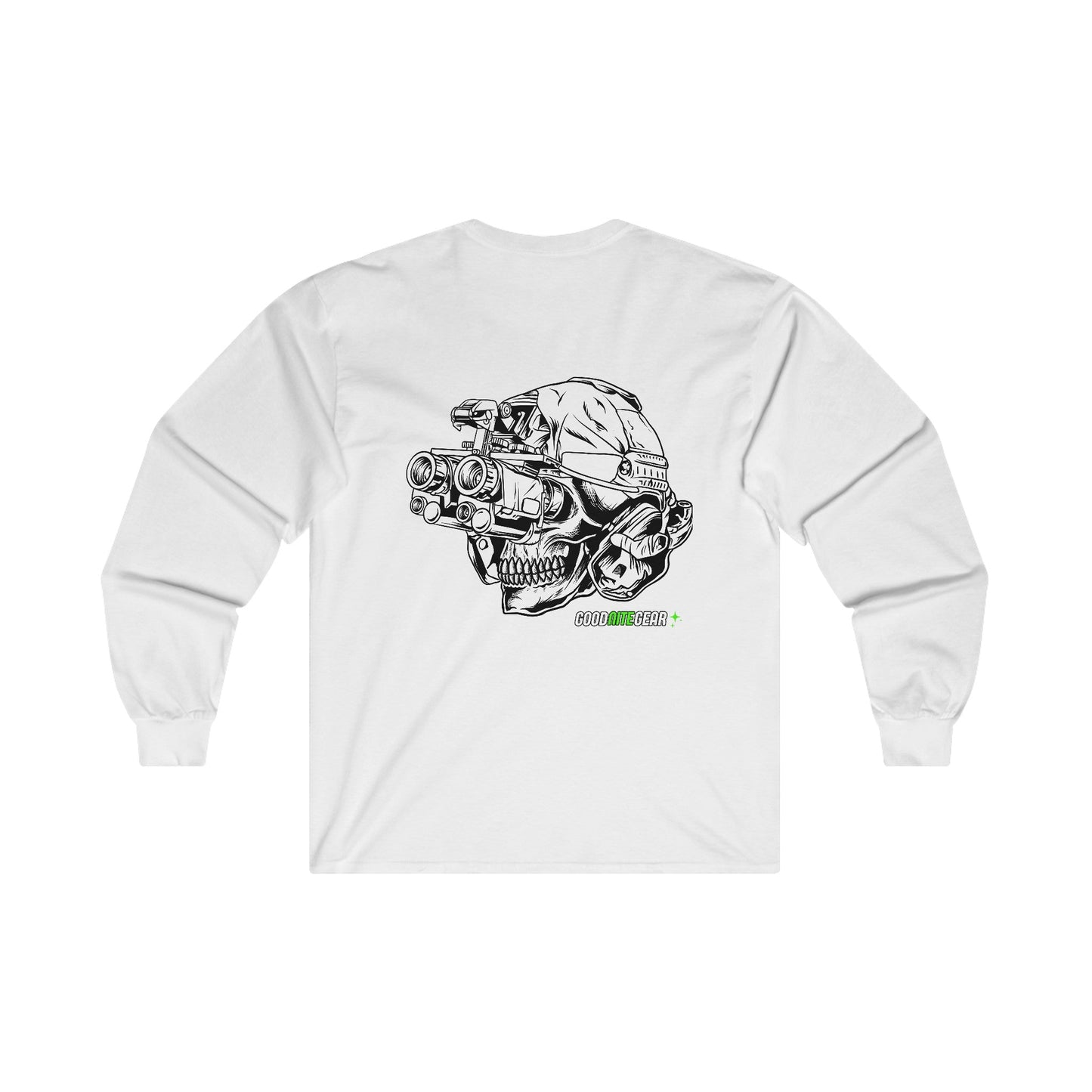 Simple Skull Long Sleeve Tee - Good Nite Gear