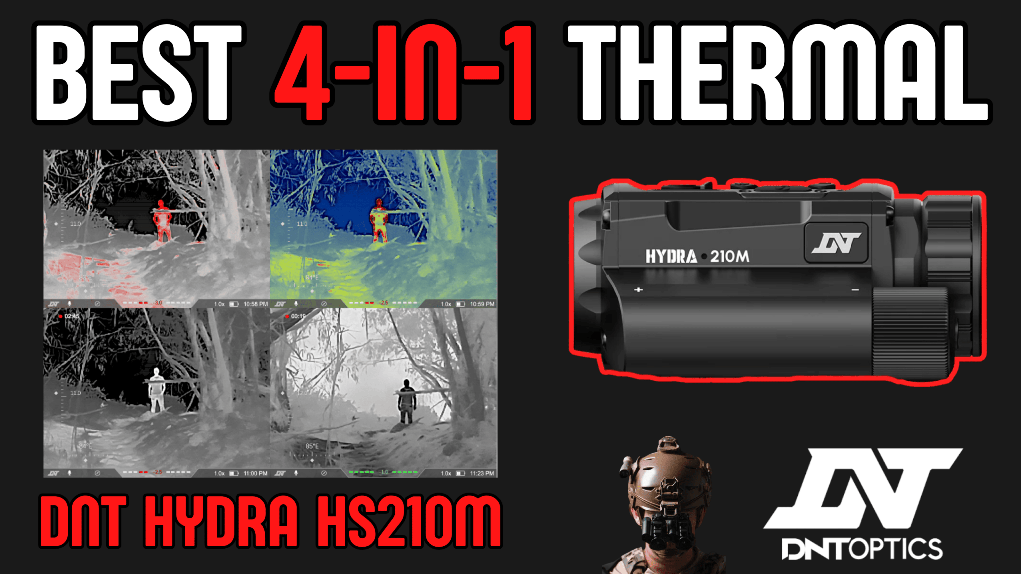 DNT Hydra Mini HS210M Review: Helmet Mounted Thermal Under $1,000 - Good Nite Gear