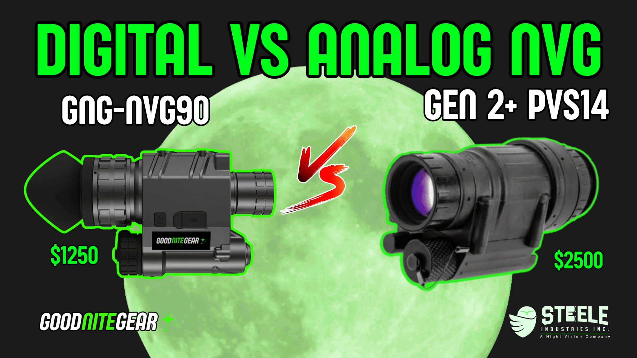 NVG90 vs. PVS-14: How Close Has Digital Night Vision Really Gotten to Analog? - Good Nite Gear