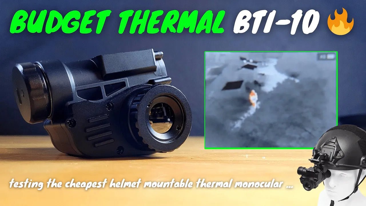 The Cheapest Helmet Mounted Thermal Monocular 🔥 BTI 10 Review - Good Nite Gear