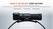 Acebeam H18 Dual-Source Right Angle Headlamp with Red Light — 4,000 Lumens, USB-C Rechargeable (Cool White)