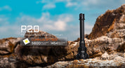 Acebeam P20 Professional Long Distance Flashlight — 5,600 Lumens, 1,454m Throw, Dual 21700 USB-C