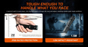 Acebeam T37 Tactical & Duty Flashlight — 4,000 Lumens, 440m Throw, USB-C Rechargeable (Black)