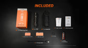 Acebeam T37 Tactical & Duty Flashlight — 4,000 Lumens, 440m Throw, USB-C Rechargeable (Black)