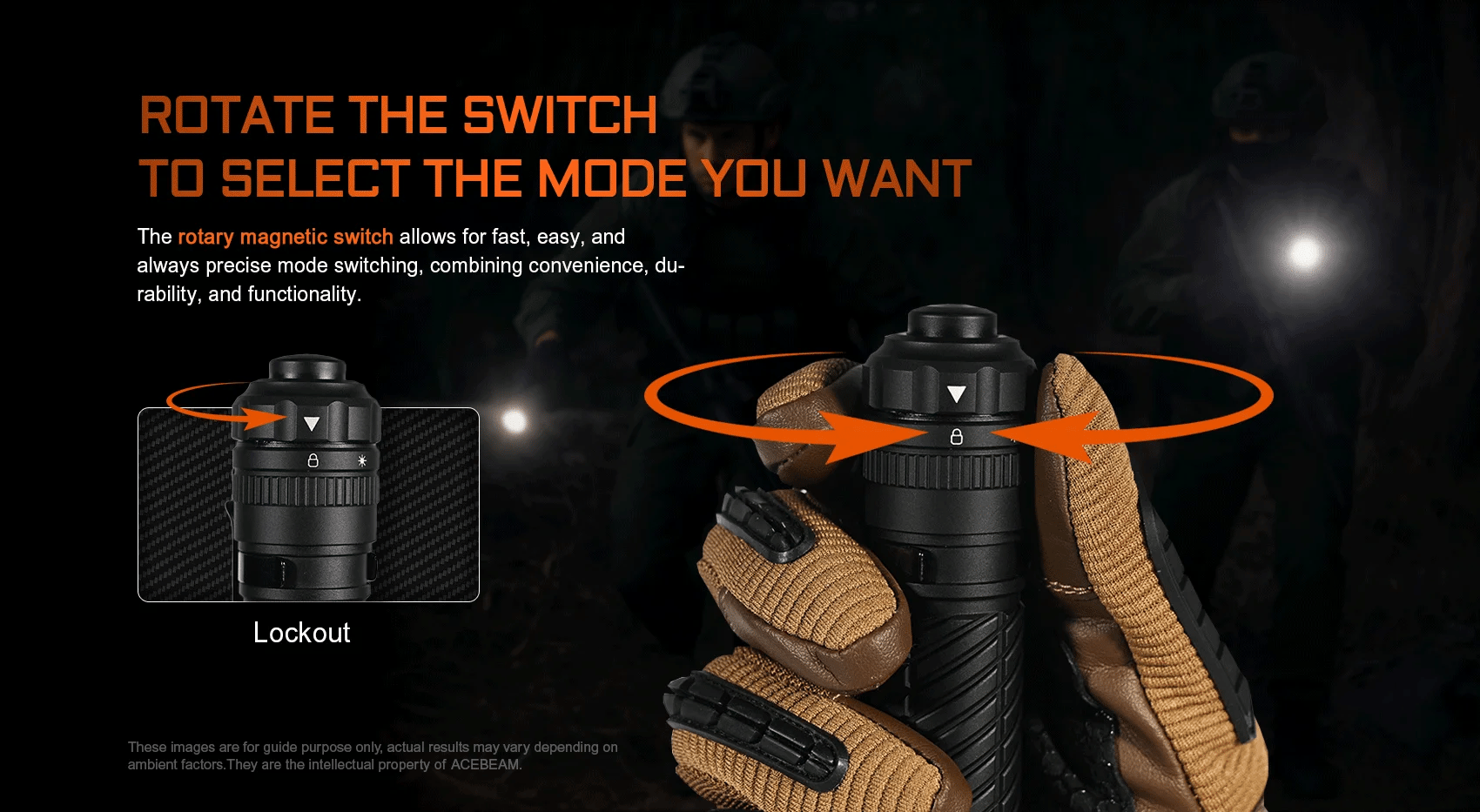 Acebeam T37 Tactical & Duty Flashlight — 4,000 Lumens, 440m Throw, USB-C Rechargeable (Black)