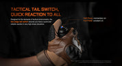 Acebeam T37 Tactical & Duty Flashlight — 4,000 Lumens, 440m Throw, USB-C Rechargeable (Black)