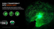 Acebeam W20 LEP Flashlight — 600 Lumens, 1,100m Throw with Wide-Angle Spill, USB-C Rechargeable (Black)