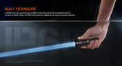 Acebeam W20 LEP Flashlight — 600 Lumens, 1,100m Throw with Wide-Angle Spill, USB-C Rechargeable (Black)