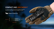 Acebeam W20 LEP Flashlight — 600 Lumens, 1,100m Throw with Wide-Angle Spill, USB-C Rechargeable (Black)
