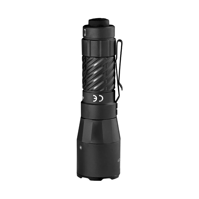 Acebeam W20 LEP Flashlight — 600 Lumens, 1,100m Throw with Wide-Angle Spill, USB-C Rechargeable (Black)