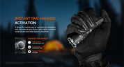Acebeam W20 LEP Flashlight — 600 Lumens, 1,100m Throw with Wide-Angle Spill, USB-C Rechargeable (Black)