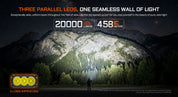 Acebeam X35 Search & Rescue Flashlight — 20,000 Lumens, 458m Throw, RGB Side Light, USB-C Rechargeable