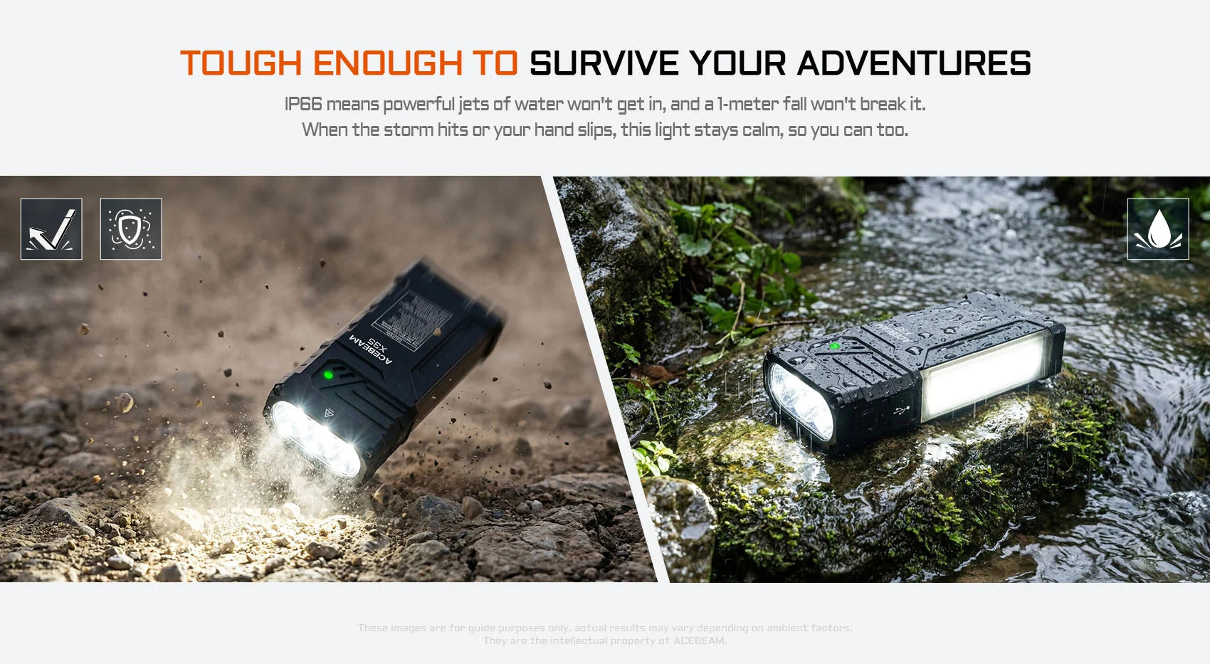 Acebeam X35 Search & Rescue Flashlight — 20,000 Lumens, 458m Throw, RGB Side Light, USB-C Rechargeable