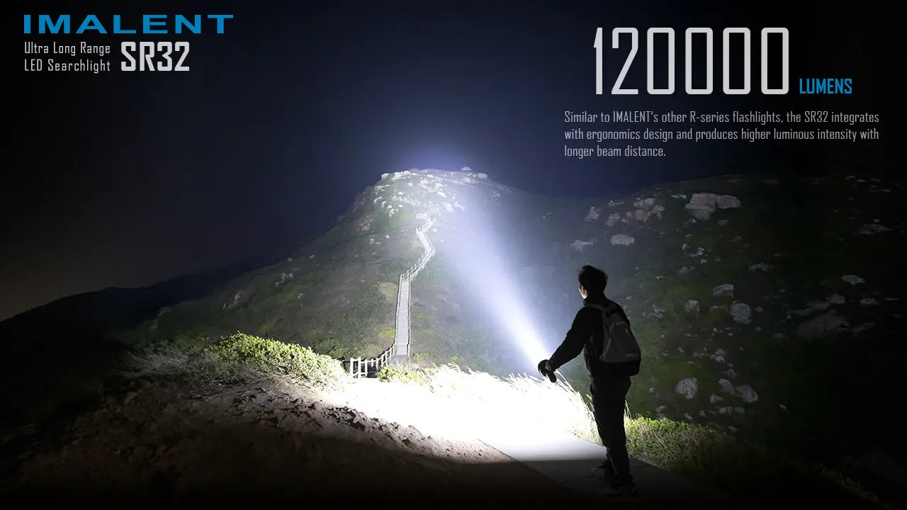 IMALENT SR32 - 120,000 Lumen Flashlight – Good Nite Gear