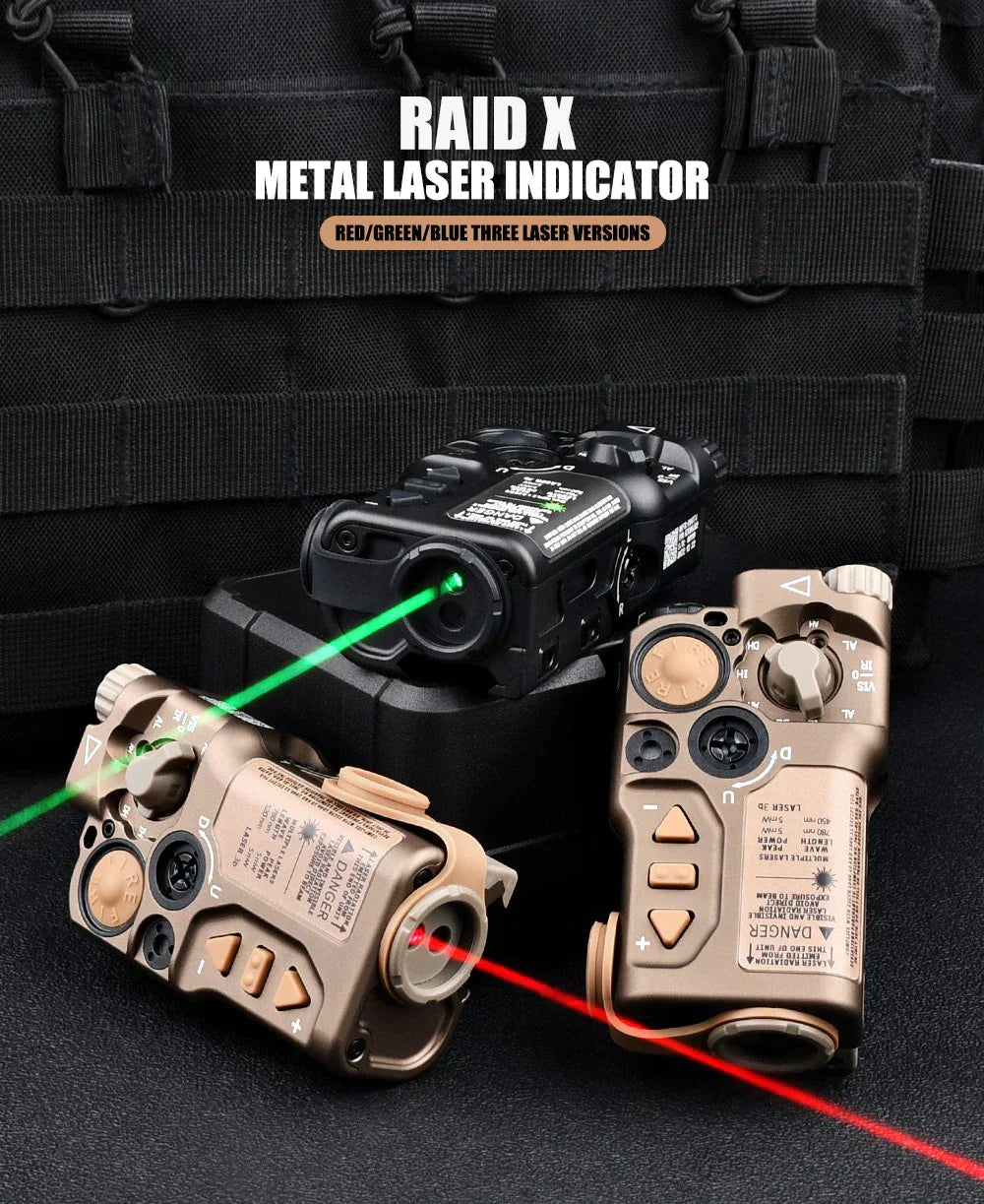 RAID-X Aiming Laser (Green Laser & IR Laser) (Aluminum) WADSN WD06079-DE