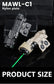 Modular Advanced Weapon Laser MAWL-C1+ (Green Laser) Plastic WADSN WD06076-DE