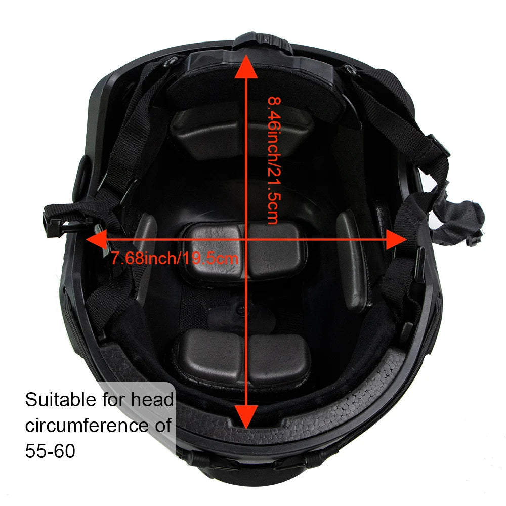 Bump Helmet - FAST Mount with Thickened ABS - Black
