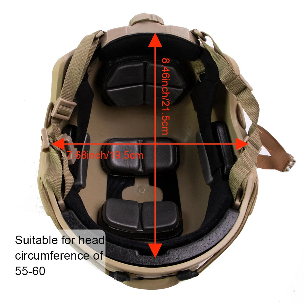 Bump Helmet - FAST Mount with Thickened ABS - Tan