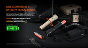 Acebeam P16 2.0 Dual Tail Switch Tactical Flashlight — 3,000 Lumens, 543m Throw, USB-C Rechargeable - Good Nite Gear