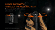 Acebeam T37 Tactical & Duty Flashlight — 4,000 Lumens, 440m Throw, USB-C Rechargeable (Black) - Good Nite Gear