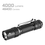 Acebeam T37 Tactical & Duty Flashlight — 4,000 Lumens, 440m Throw, USB-C Rechargeable (Black) - Good Nite Gear