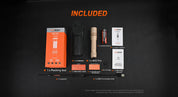 Acebeam W10 Pro LEP Flashlight — 750 Lumens, 1,425m Throw, USB-C Rechargeable (Black) - Good Nite Gear