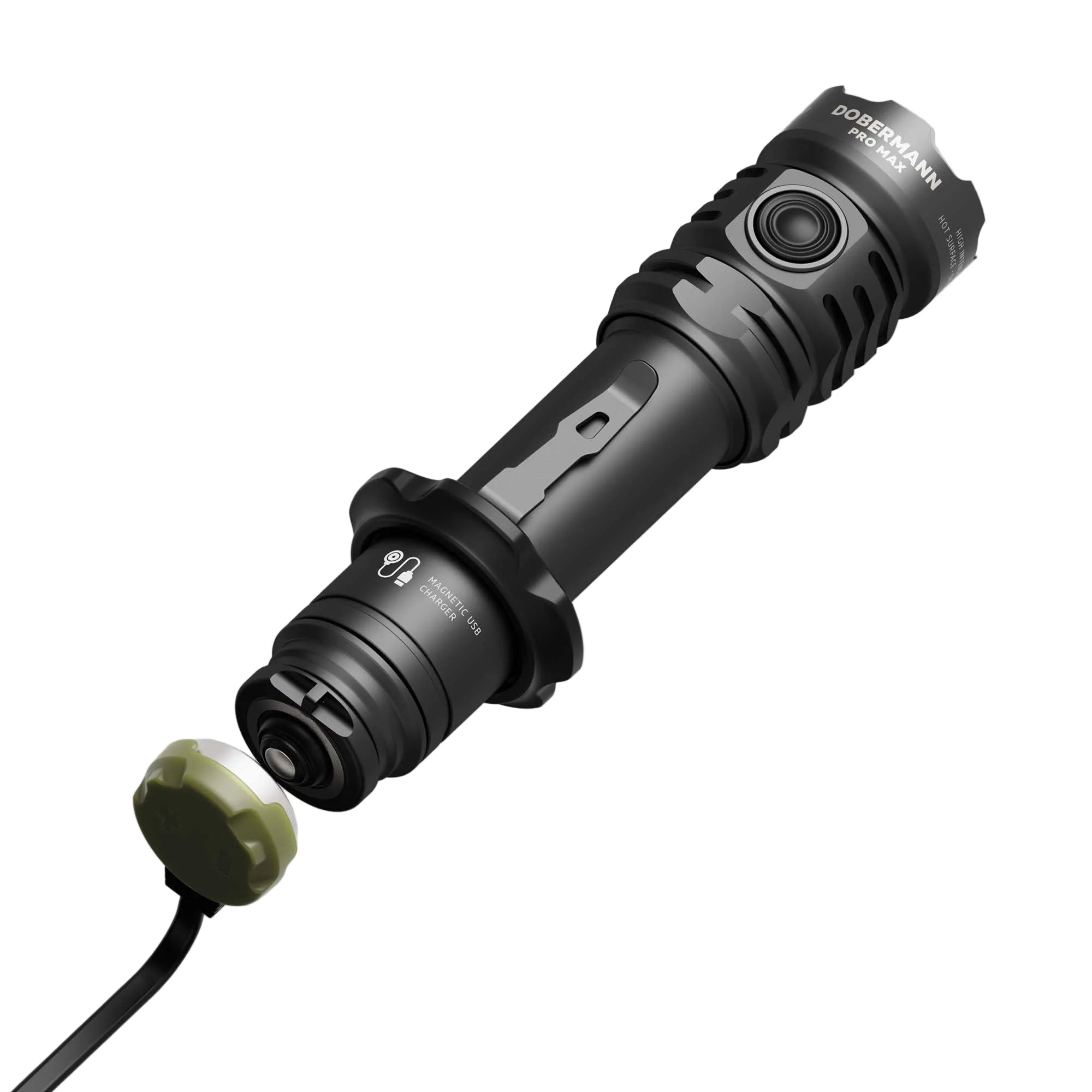 Armytek Dobermann Pro Max Tactical Flashlight — 3000 Lumens, Magnetic Charging (White) - Good Nite Gear