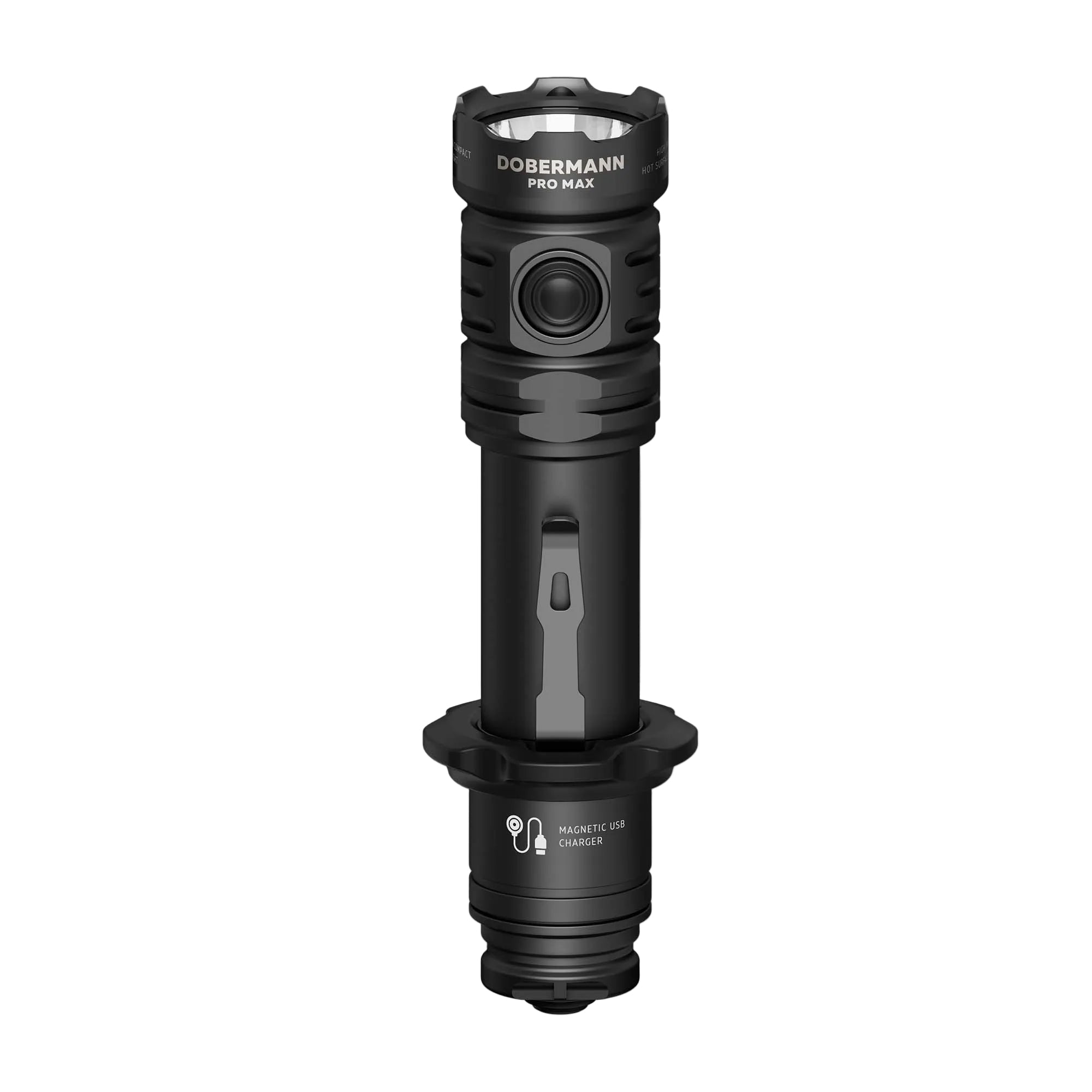 Armytek Dobermann Pro Max Tactical Flashlight — 3000 Lumens, Magnetic Charging (White) - Good Nite Gear