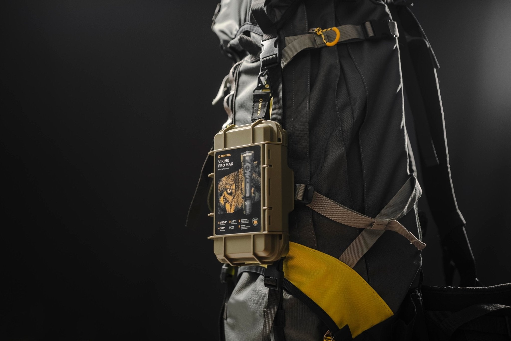 Armytek Viking Pro Max Tactical Flashlight — 5300 Lumens, Magnetic USB Rechargeable (White & Warm) - Good Nite Gear