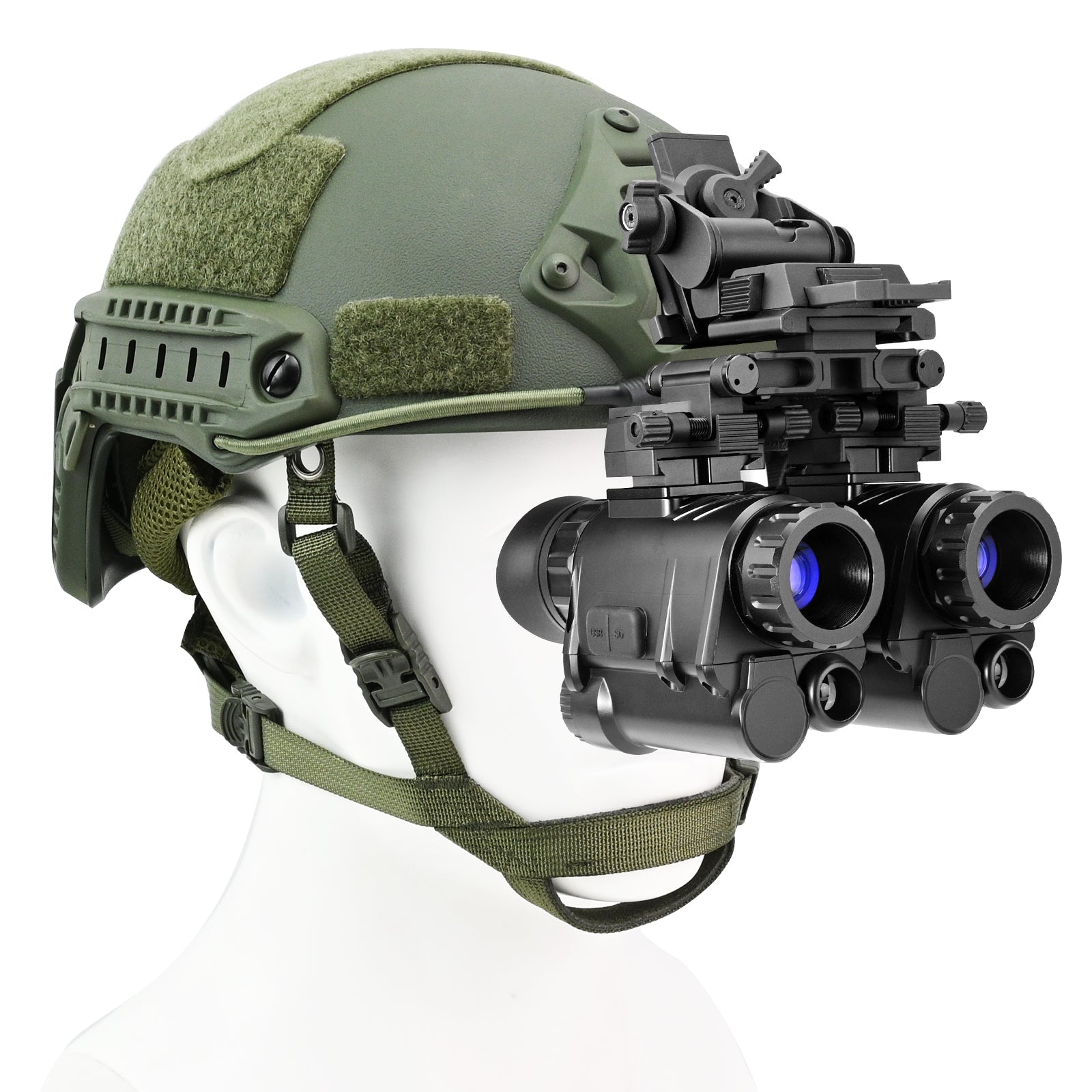 bike helmet night vision Shift classic green and black FAST SF Tactical Helmet Night