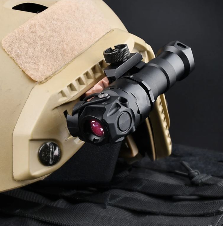 KIJI K1 IR Illumination Flashlight with ARC Helmet Mount - Good Nite Gear