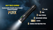 Nitecore P17iX Tactical Flashlight - 5000 Lumens - Good Nite Gear