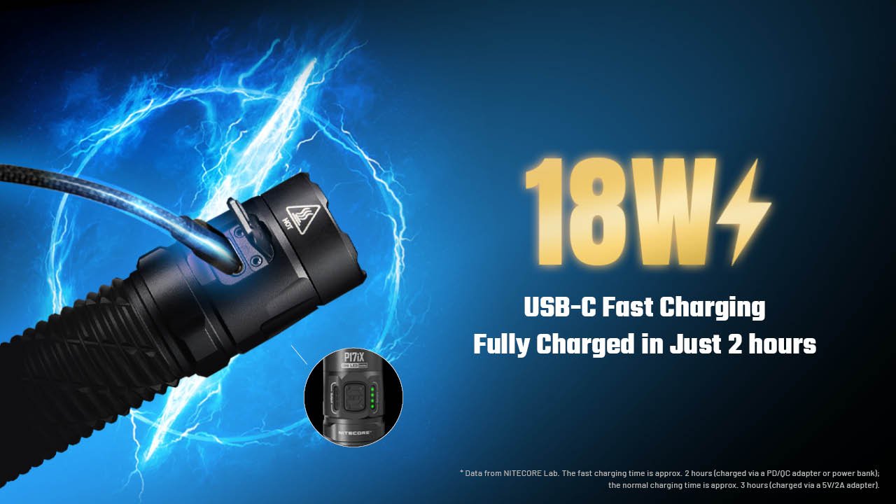 Nitecore P17iX Tactical Flashlight - 5000 Lumens - Good Nite Gear