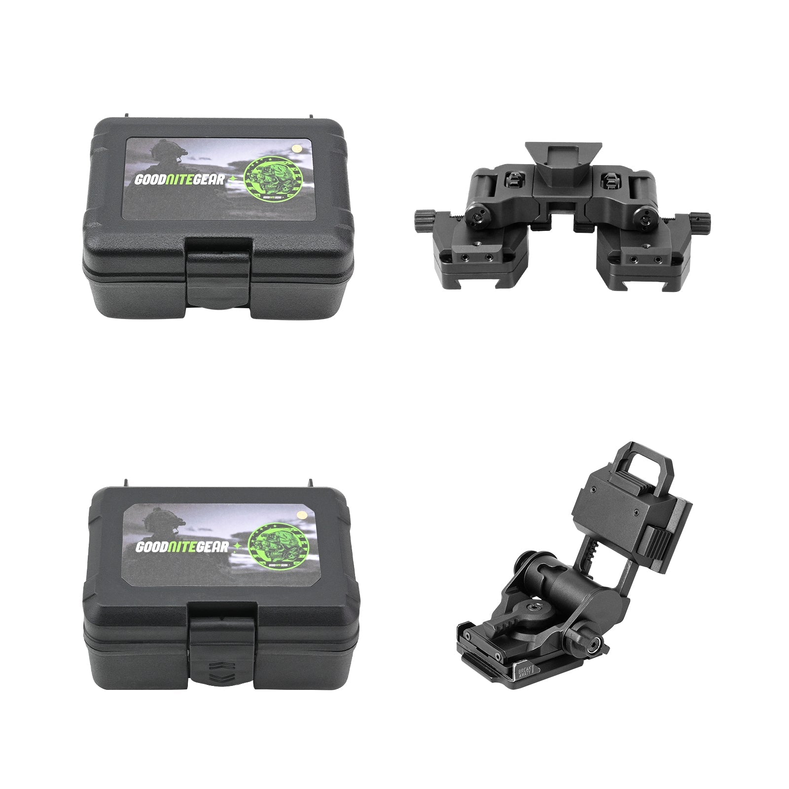 NVG Mount + Dual Unit Binocular Bridge Mount – Good Nite Gear