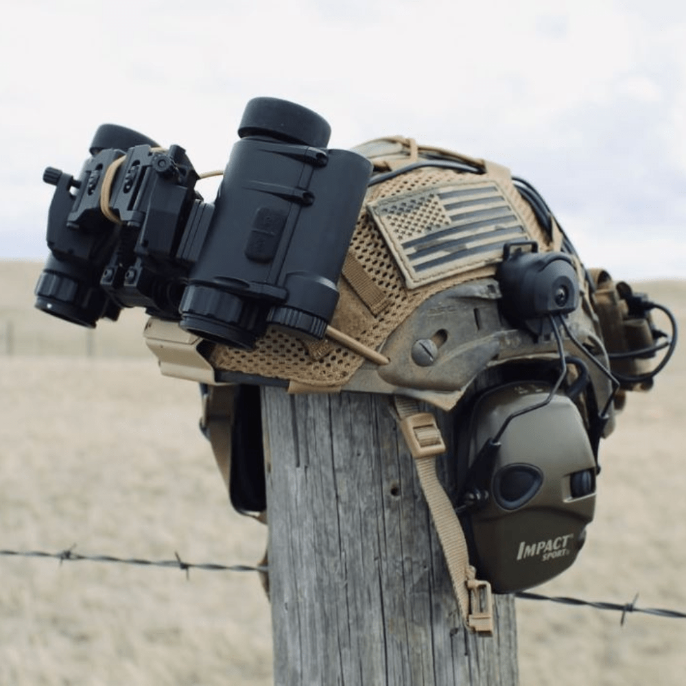 NVG30 Night Vision Binocular Kit with Mount + Dual Unit Bridge - Good Nite Gear