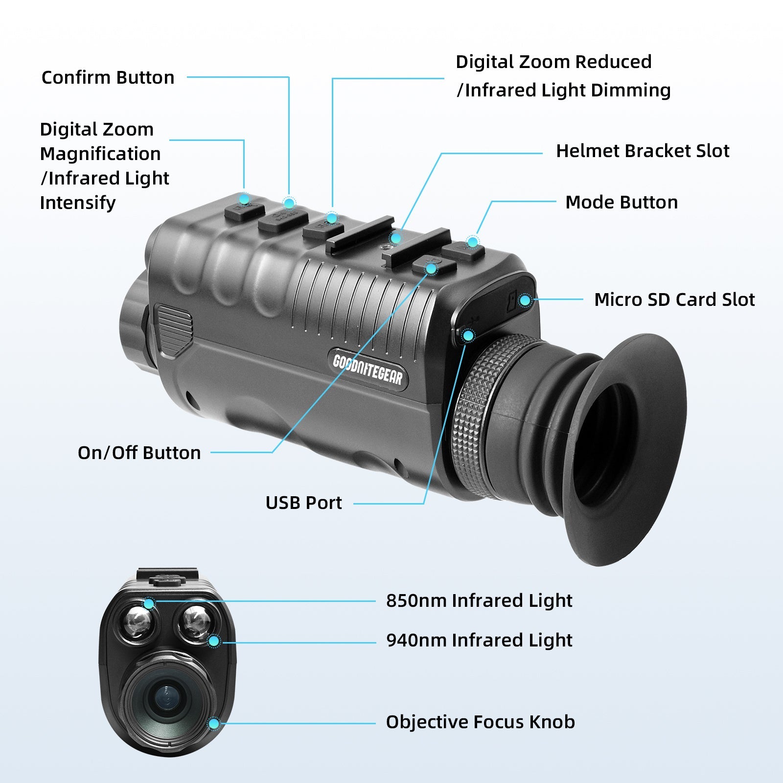 good nite gear NVG40 Pro Digital Night Vision Monocular NVG40 Pro