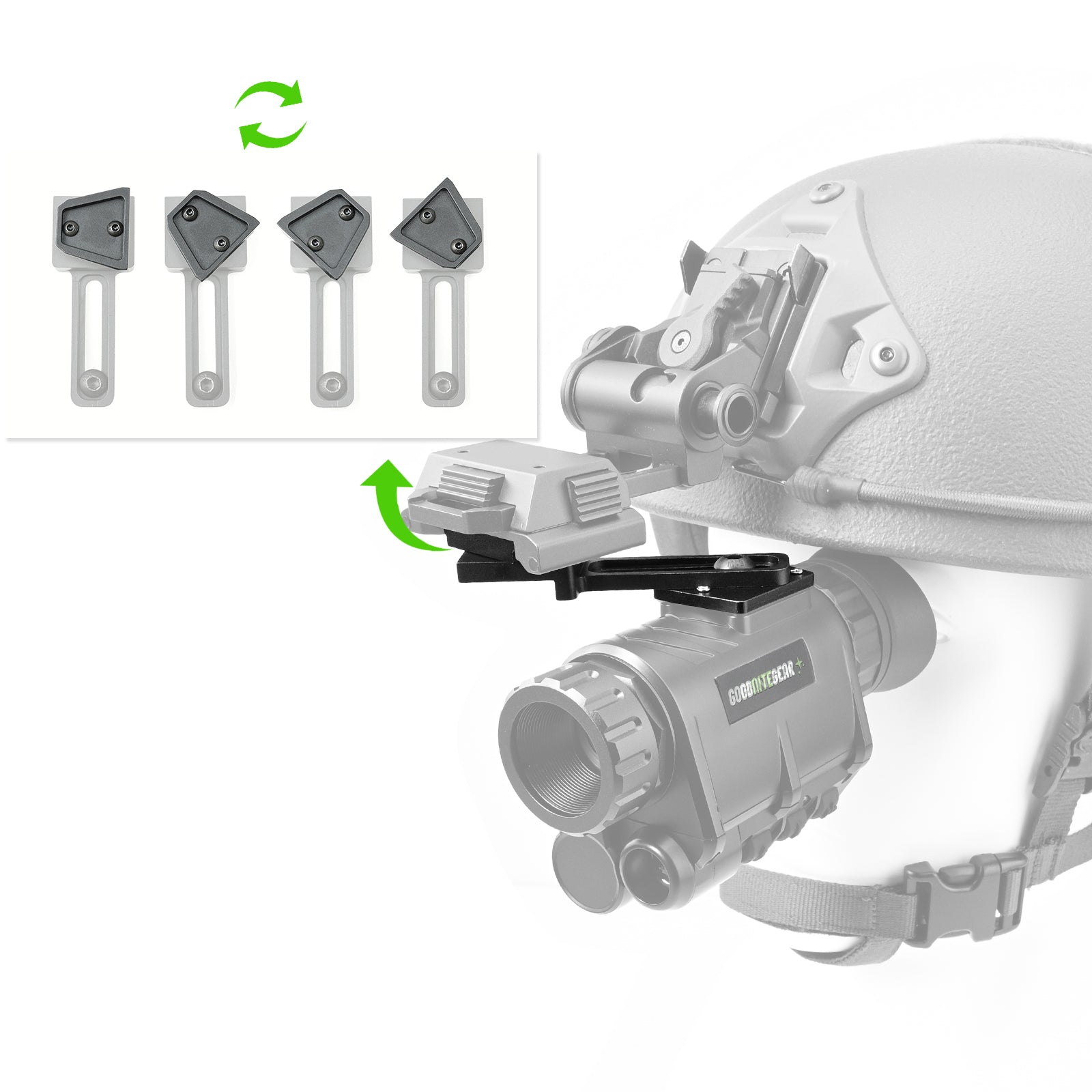 NVG50/NVG30 Adjustable Wilcox Mounting Arm (Z04) - Good Nite Gear