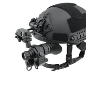 NVG90 Pro Digital Night Vision Monocular mounted to a helmet