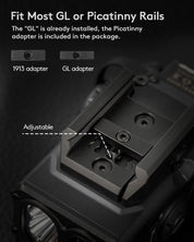 RovyVon GL5 Pro 4 - IN - 1 400 Lumens Rail - mounted Light - Good Nite Gear