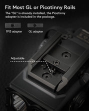 RovyVon GL5 Pro 4 - IN - 1 400 Lumens Rail - mounted Light - Good Nite Gear