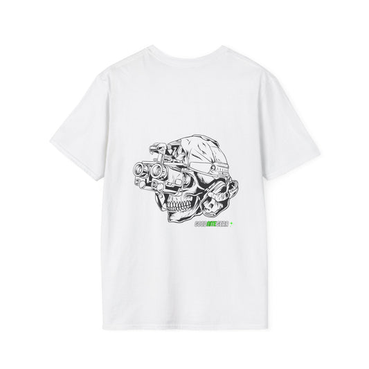 Simple Night Vision Bino Skull Softstyle T-Shirt - Good Nite Gear