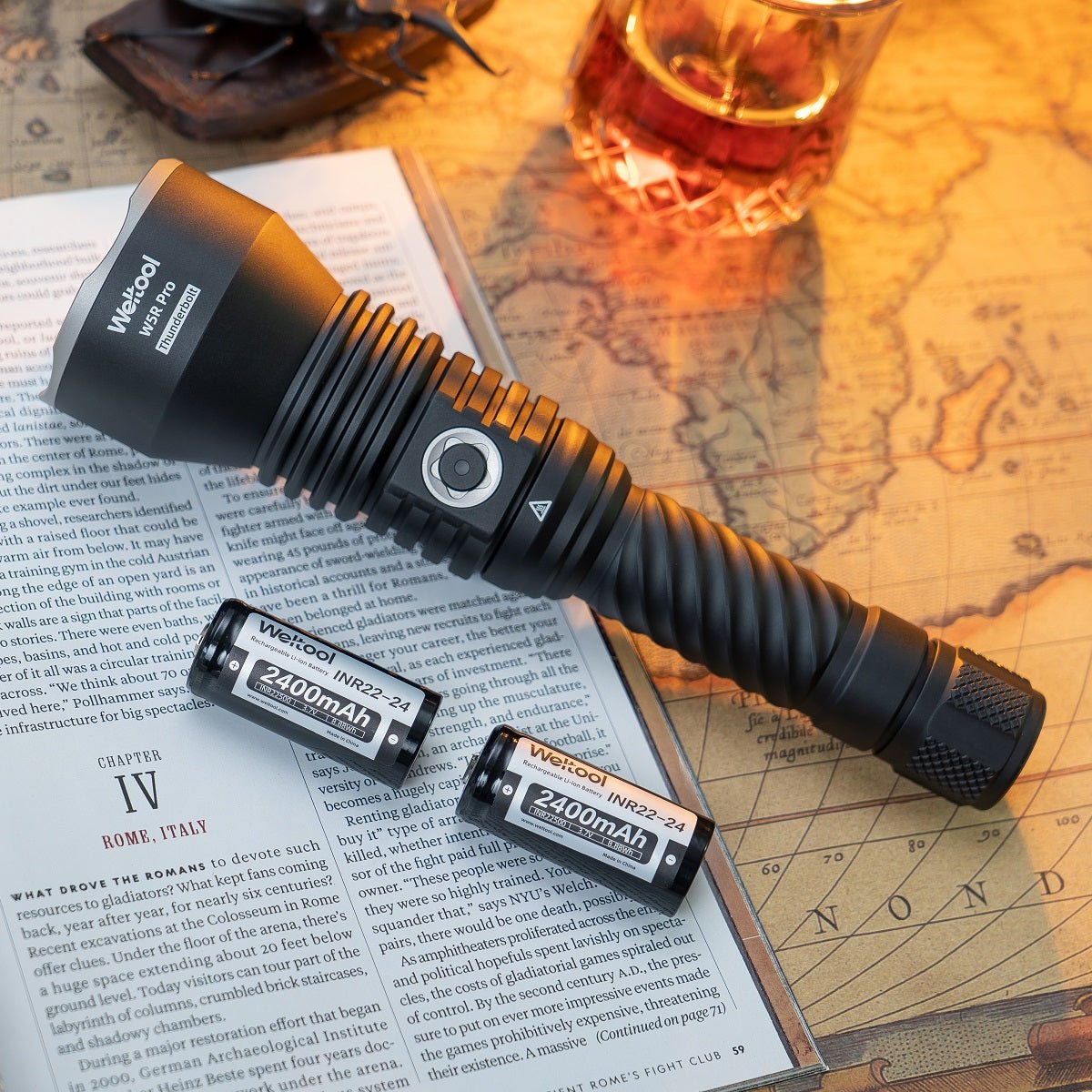 Weltool W5R Pro LEP Flashlight — 2,898m Throw - Good Nite Gear
