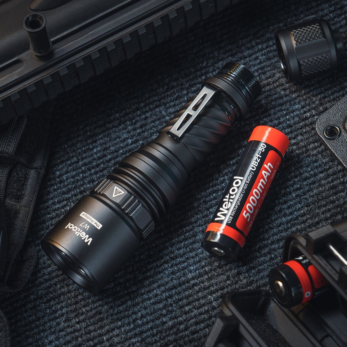 Weltool W7 The Prodigal LEP Flashlight — 1,788m Throw, USB-C Rechargeable - Good Nite Gear